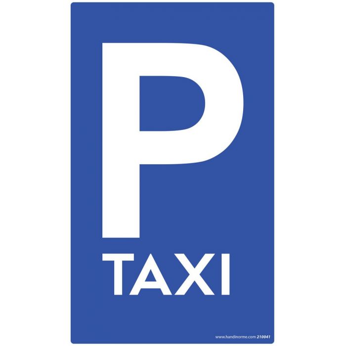 Panneau Parking TAXI - plat