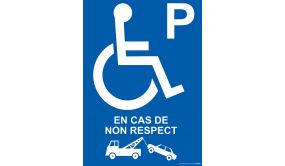 Panneau handicapé - Enlèvement en cas de non respect 