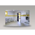 Miroir pour sanitaire incassable PLEXICHOK - Rond ou rectangulaire
