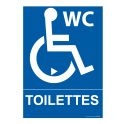 Panneau Toilette Handicapé avec Sens de Transfert