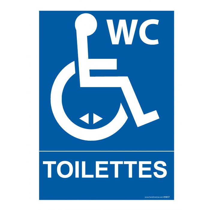 Autocollant Toilettes handicapé