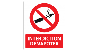 Panneau D'interdiction De Vapoter