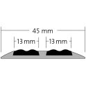 Profil plat DOUBLE INSERT - 45 mm