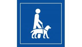 Pictogramme PI PF 046 - Accessibilité, chien guide ou d'assistance - ISO 7001 