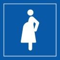Pictogramme PI PF 059 "Accès prioritaire aux femmes enceintes" en Vinyle Souple Autocollant ISO 7001