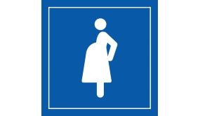 Pictogramme d'Information ISO 7001 Accès prioritaire aux femmes enceintes 