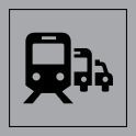 Pictogramme PI TF 028 "Pôle de correspondance ou gare routière"en Vinyle ISO 7001