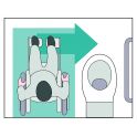 Panneau Toilette Handicapé avec Sens de Transfert