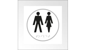 Panneau Homme + Femme - Relief Et Braille