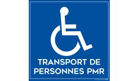 Plaque magnétique pour véhicule Transportant des personnes en situation de handicap
