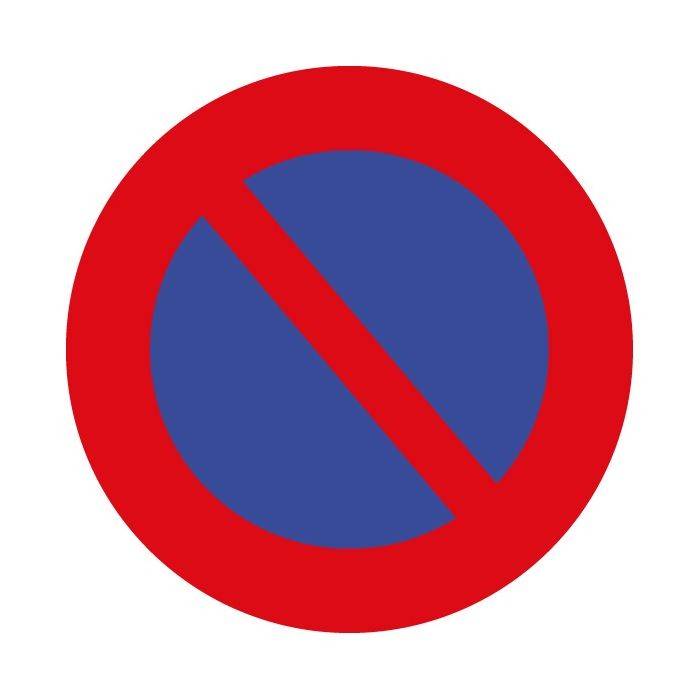 panneau rond interdit de stationner