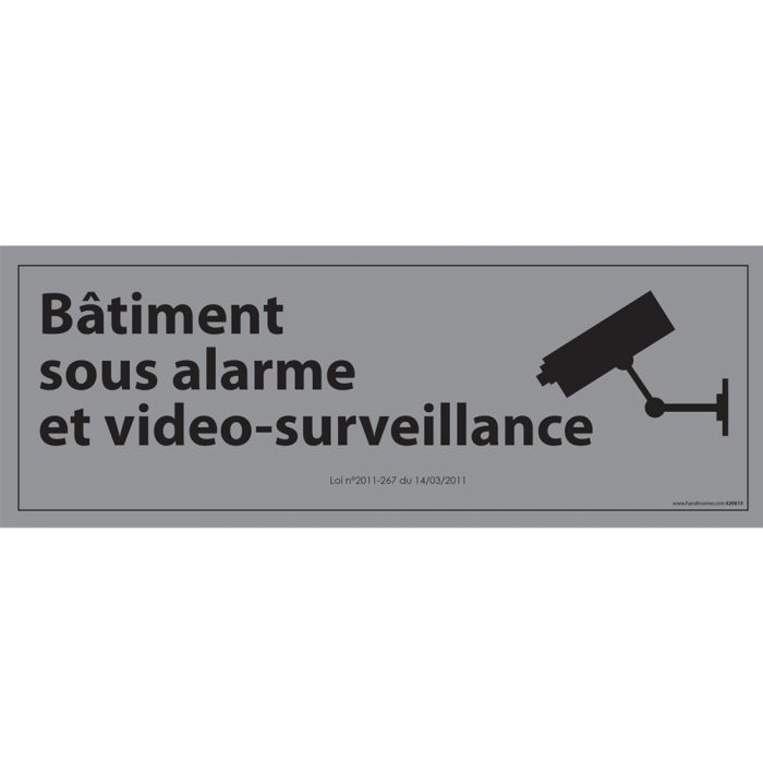 Panneau D'information - Attention Site Sous Vidéo-surveillance - Avec  Décret sur