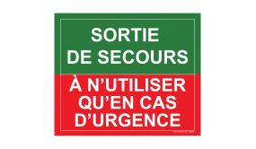 Signalétique Evacuation Flèche Diagonale En Haut À Gauche