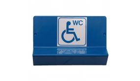 Panneau braille WC picto Handicapé + flèche droite Type:Flèche droite - 