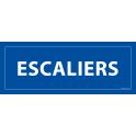Signalisation d'information - ESCALIERS - - 210 x 75 mm BLEU