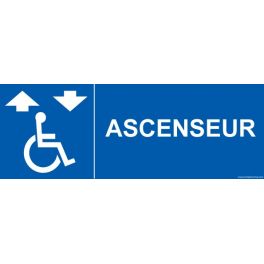 Signalisation "Ascenseur" + picto Handicapé