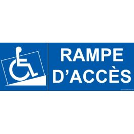 Signalétique Handicapé " Rampe d'accès"