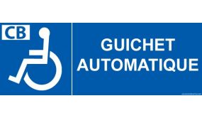 Signalisation - Guichet automatique - pour PMR 