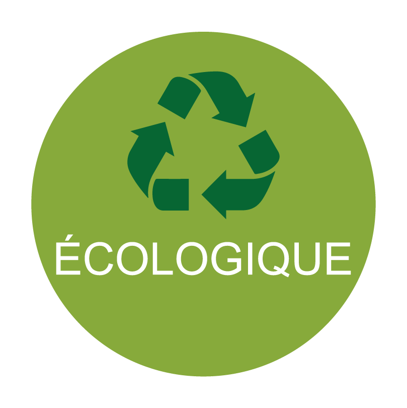Logo écologique tablette rabattable PMR