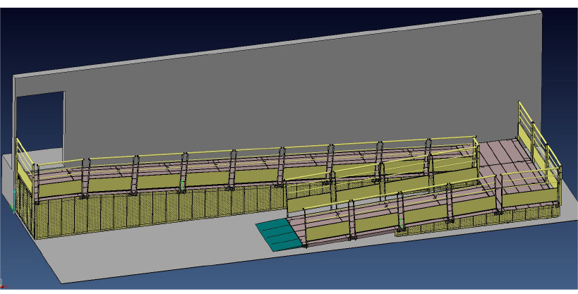 visualisation 3D de la rampe KMINO pour la crèche