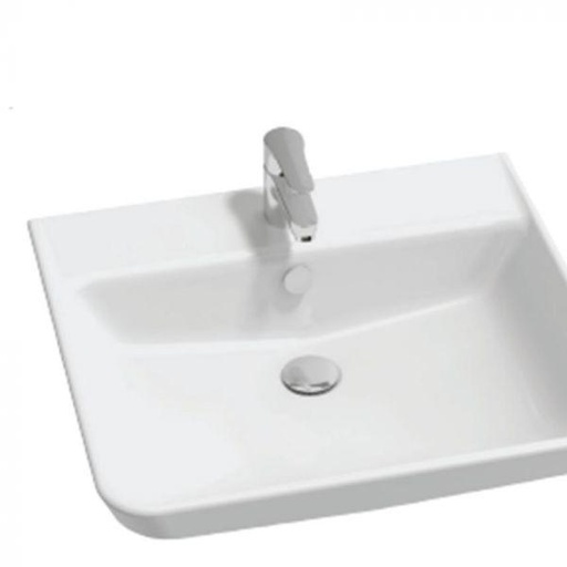 Vasque lavabo PMR avec vide sous plan